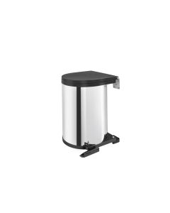 Pivot-Out Under Sink Waste Container-Stainless Steel-Large