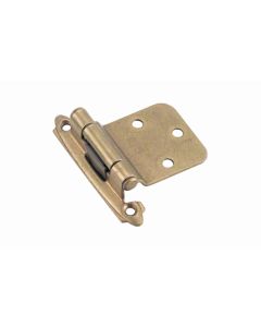 Amerock BPR7630 30 Degree Back Bevel Variable Overlay Hinge-Brass