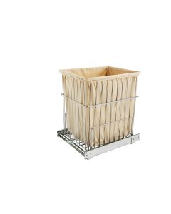 Pull-Out Hamper-Chrome-14 3/4"-19 3/8"