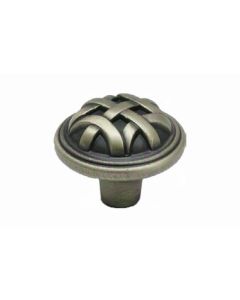 J339 Jamison Decorative Knob-Antique Satin Brass